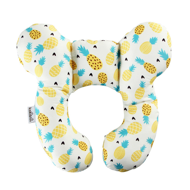 U-Shaped Baby Head & Neck Protection Pillow - Stroller, Car Seat & Sleep Support, Multiple Patterns