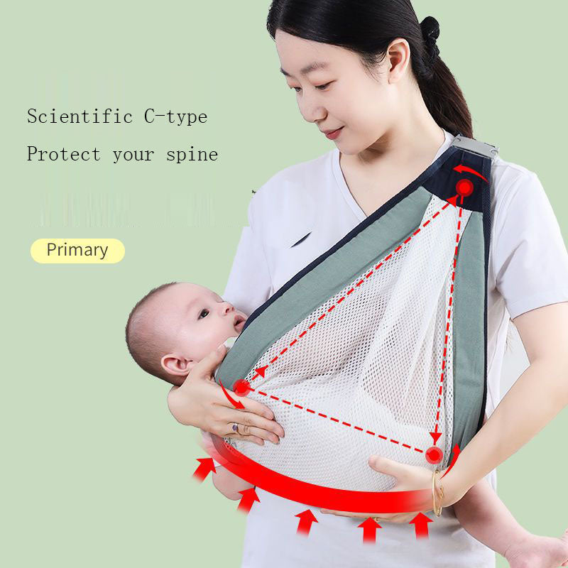 Simple Breathable Baby Carrier - Multifunctional, Adjustable for 0-36 Months, Multiple Fabrics & Colors