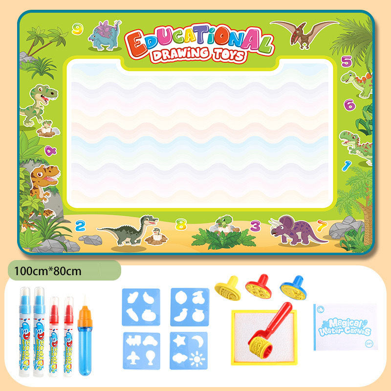 Reusable Water Doodle Mat - Magic Drawing Board for Kids, Washable Fabric, Multiple Themes & Sizes