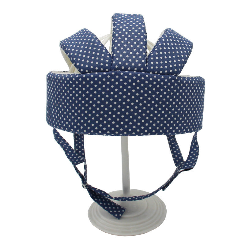 Baby Cotton Walking Safety Helmet - Lightweight Crash Cap, Adjustable 43–60cm, Multiple Patterns