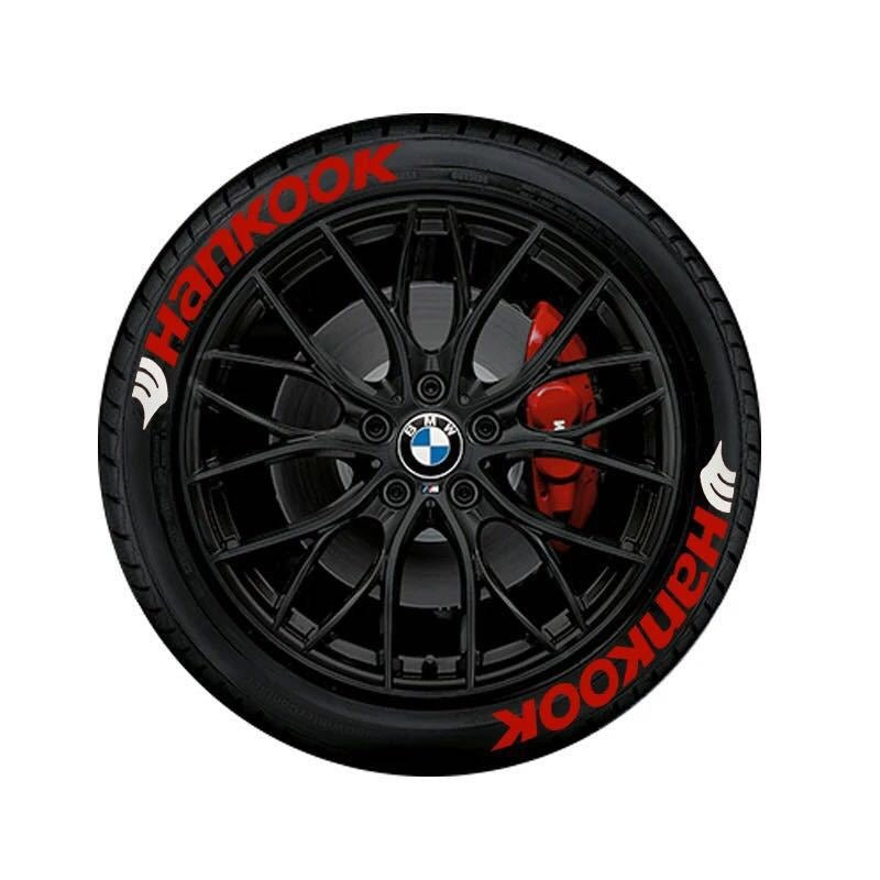 3D Letter Tire Stickers - PVC, Adhesive, Multiple Set Options