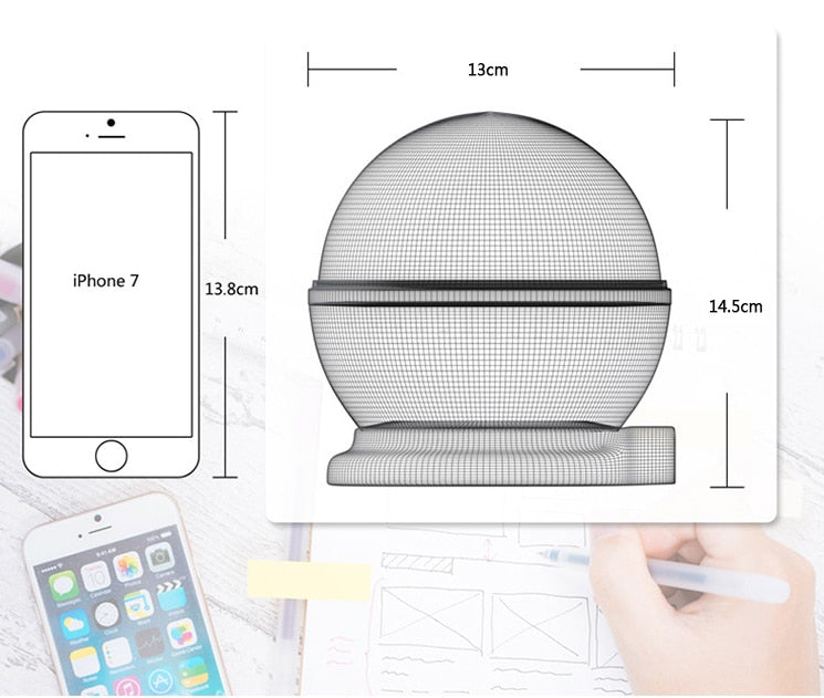 LED Star & Moon Projector Night Light - Rotating Lamp for Nursery, Bedroom & Gifts