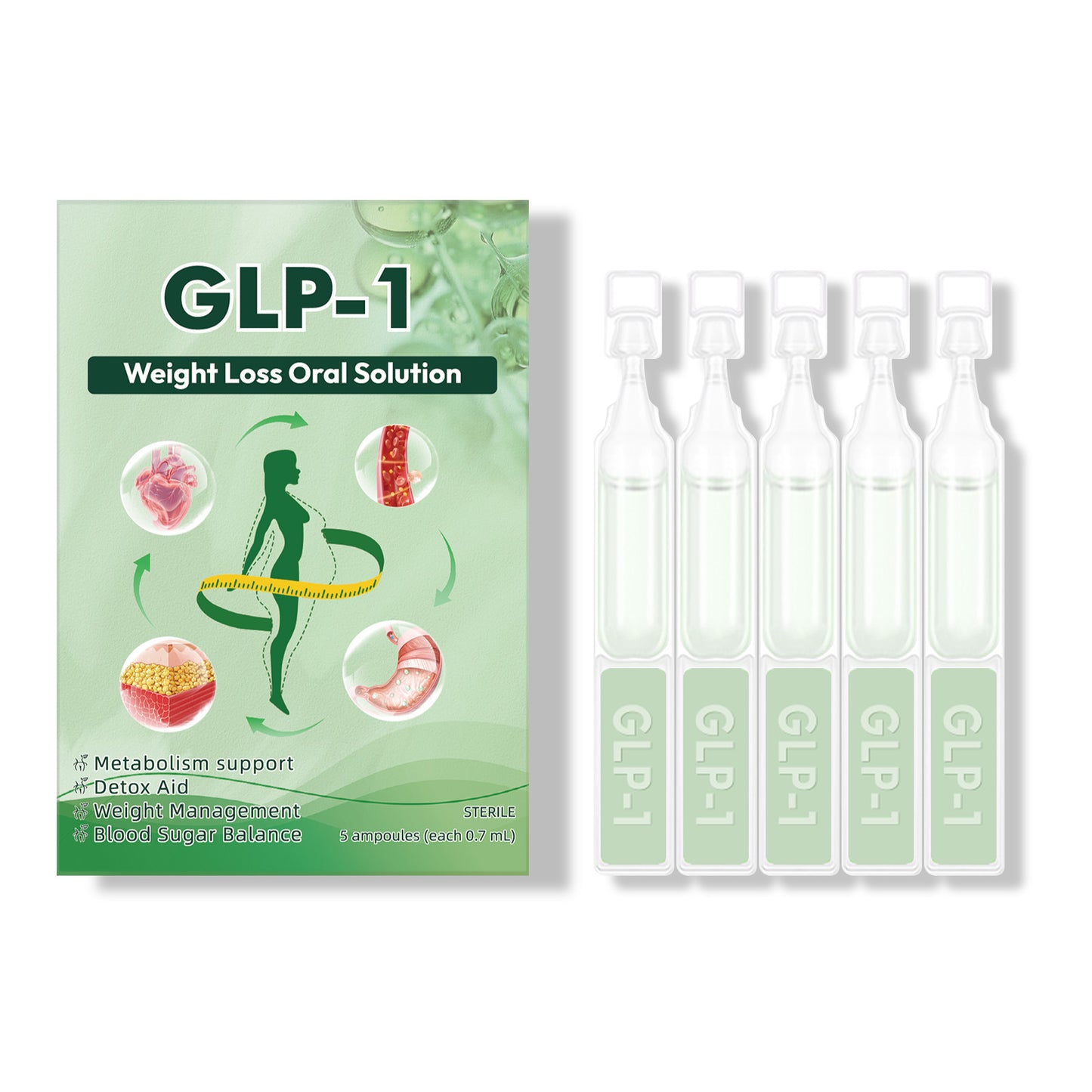 GLP-1 Oral Solution Moringa Drops - Universal Skin Type, Home Use, 3-Year Shelf Life