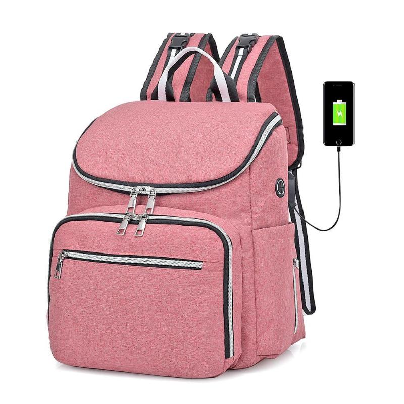 Waterproof Maternity Diaper Bag - Large Capacity Multi-Function Backpack & Handbag