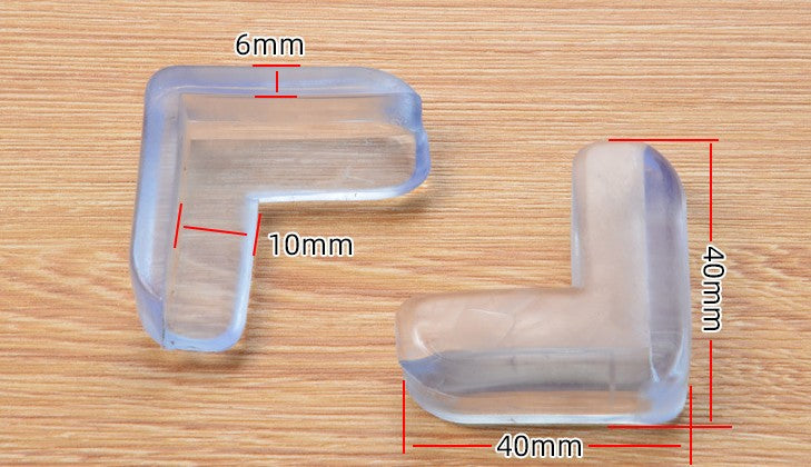 Silicone Baby Safety Corner Protectors - 4-Pack L-Shape