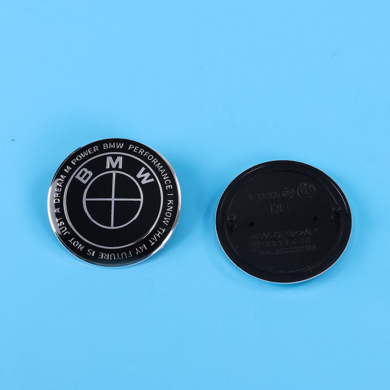 BMW Wheel Hub Center Covers - Front & Rear, ABS + High Gloss Aluminum, Multiple Colors