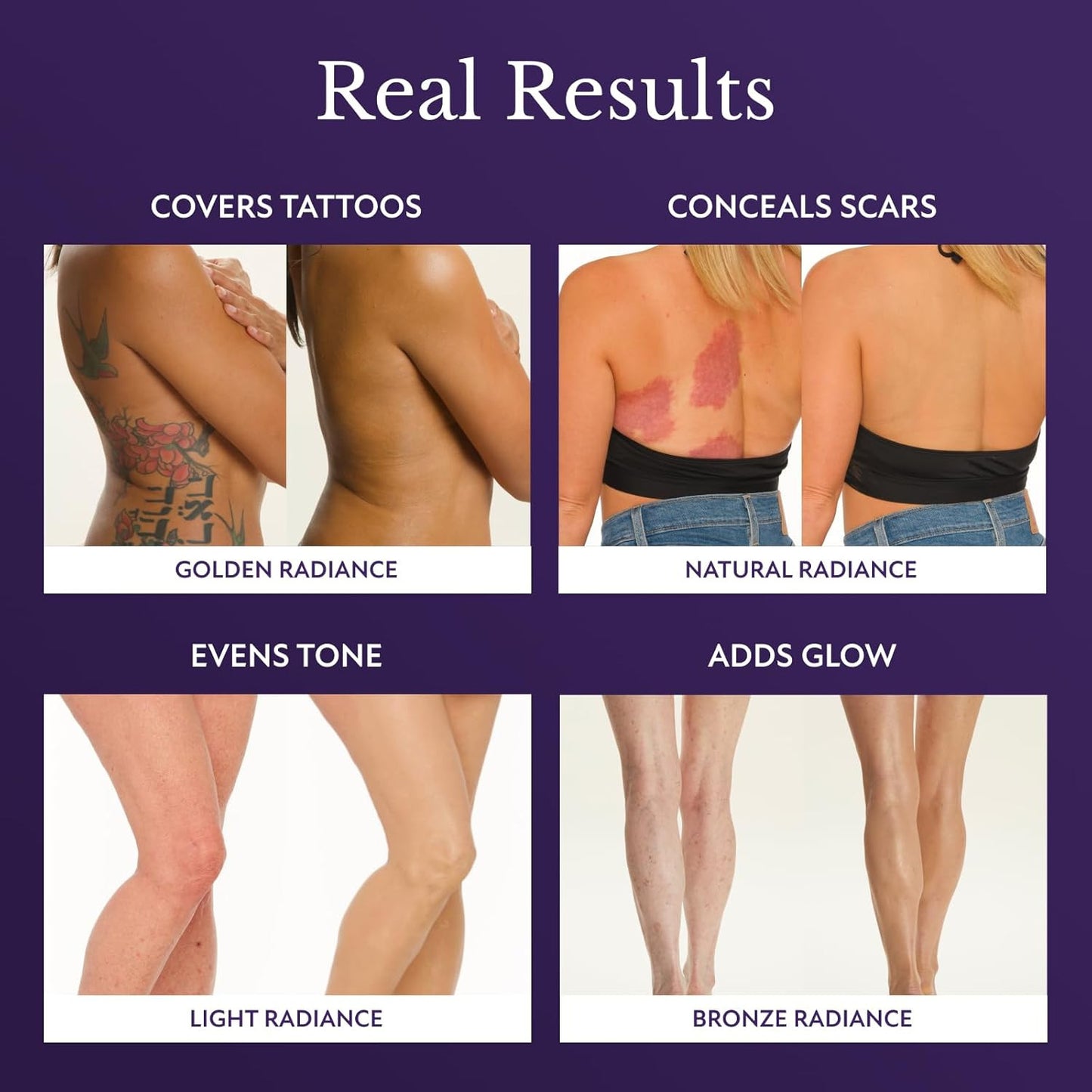 Body Full Coverage Concealer Cream - Waterproof, Sweat-Resistant, for Tattoos, Birthmarks & Scars