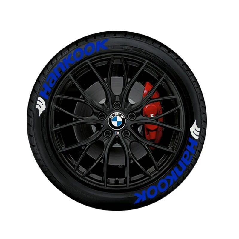 3D Letter Tire Stickers - PVC, Adhesive, Multiple Set Options