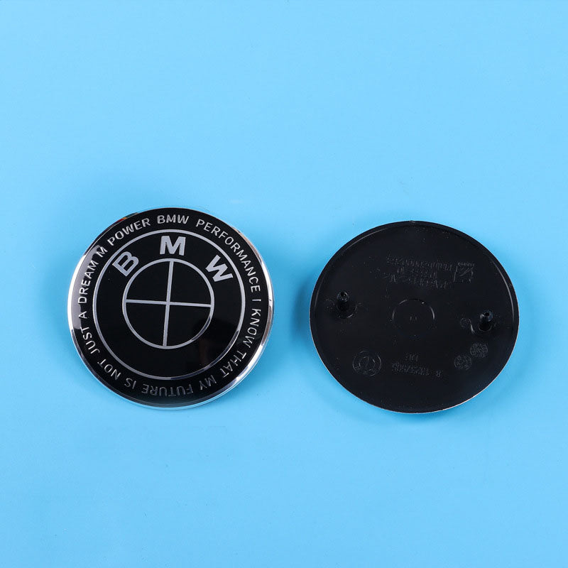 BMW Wheel Hub Center Covers - Front & Rear, ABS + High Gloss Aluminum, Multiple Colors