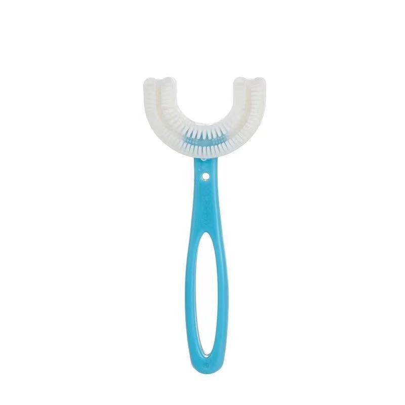 Children’s U-Shaped Toothbrush - Soft Silicone Bristles, Ages 2–12+, Manual Oral Care