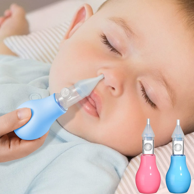 Infant Silicone Nasal Aspirator - Pump-Type Mucus Cleaner, Anti-Backflow, Safe & Non-Toxic