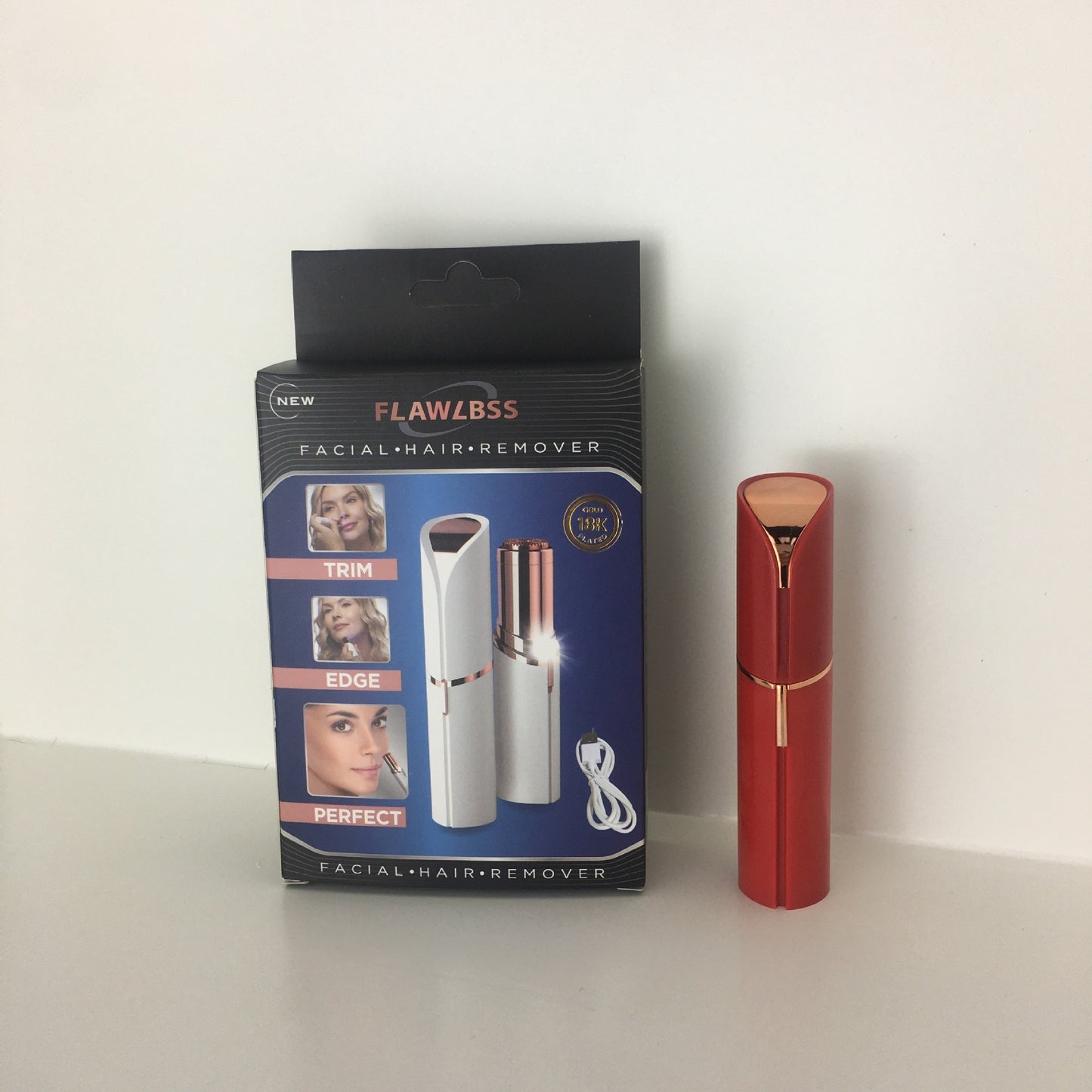 Lipstick Eyebrow Trimmer - Electric, Battery/Rechargeable, Multiple Colors, Women’s Shaver Hair Remover