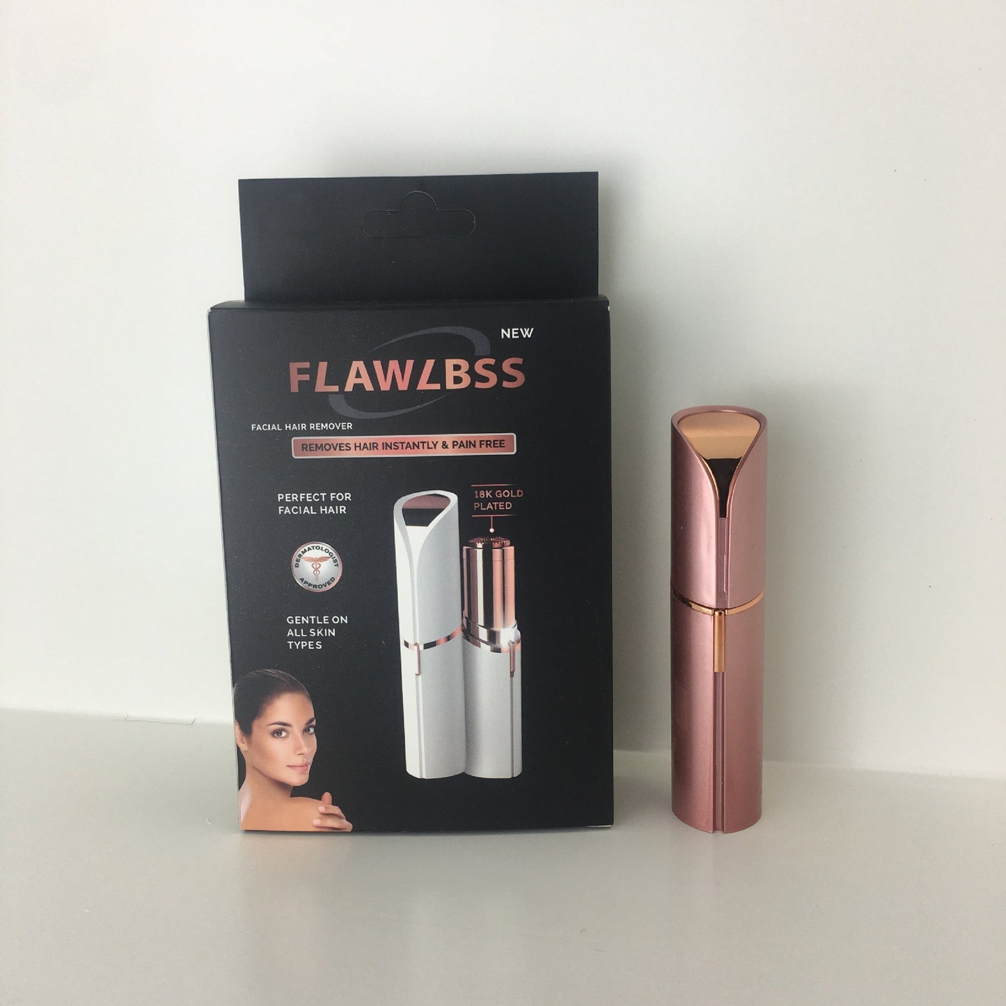 Lipstick Eyebrow Trimmer - Electric, Battery/Rechargeable, Multiple Colors, Women’s Shaver Hair Remover