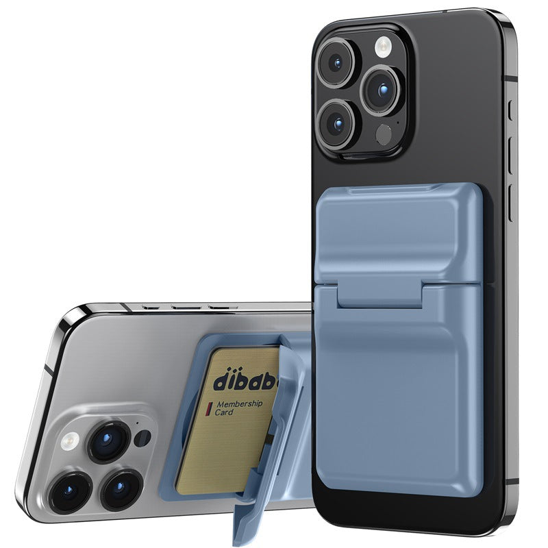 Applicable to iPhone 15 mobile phone card holder Apple 14 MagSafe magnetic card holder wallet back sticker card holder bracket 13