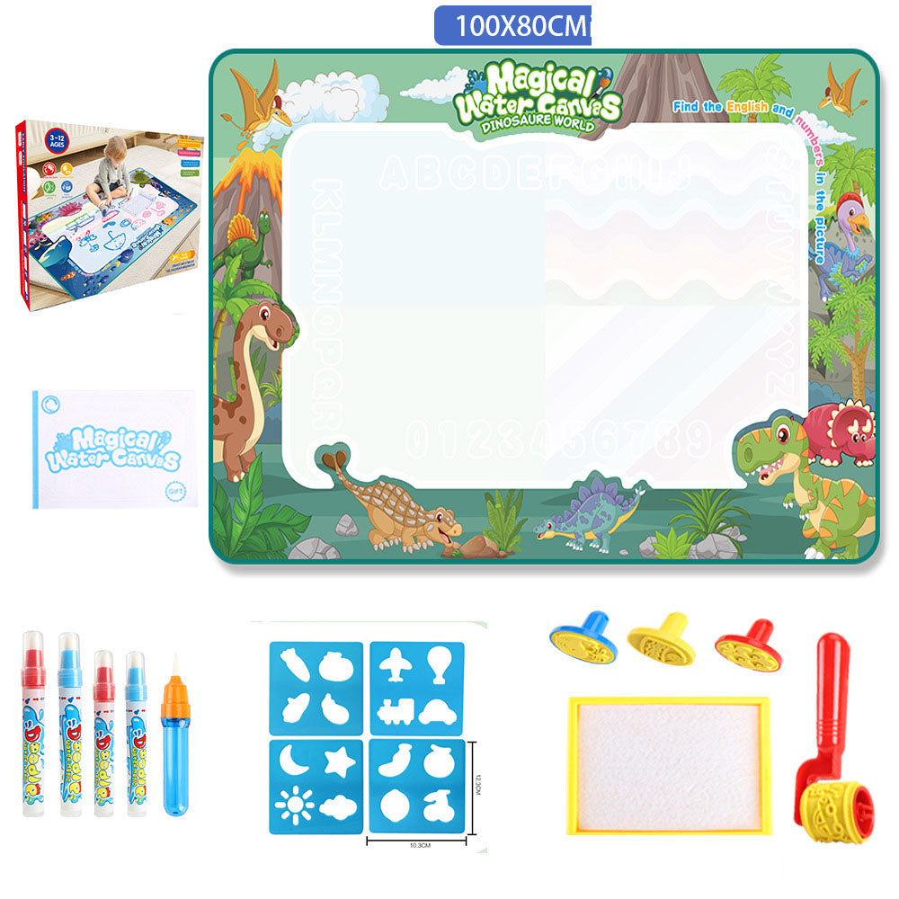 Reusable Water Doodle Mat - Magic Drawing Board for Kids, Washable Fabric, Multiple Themes & Sizes