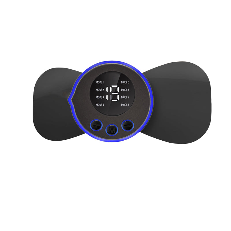 Microcurrent Neck & Body Mini Massager - Cervical Spine, Shoulder, Portable Massage Patch, Digital/Remote Control