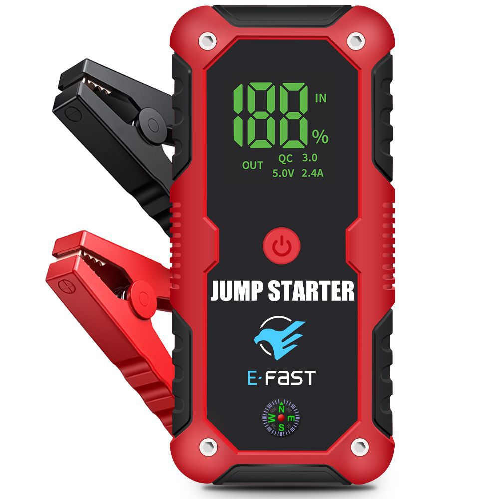 ZYX-Q520 Portable Jump Starter & Power Bank - 12V, 20000mAh, 1000A Start - 2000A Peak, Dual USB
