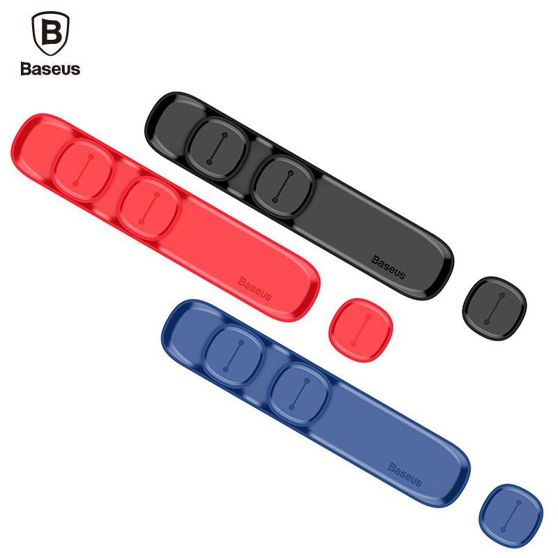 Baseus Pea Magnetic Cable Clamp USB Cable Manager Clip Desktop Charging Cable Winder