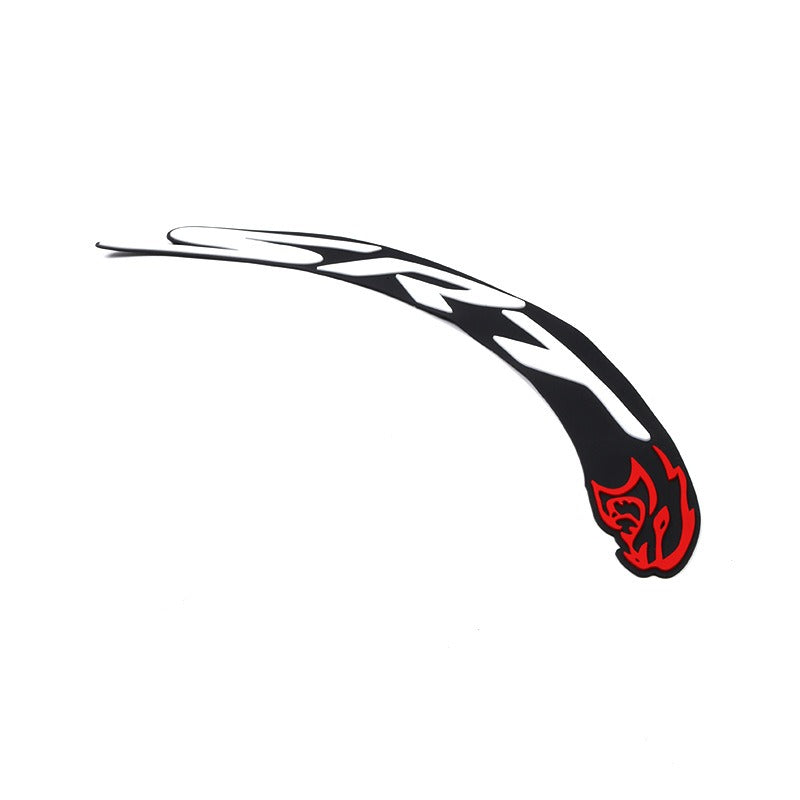 3D Letter Tire Stickers - PVC, SRT, Adhesive, Set for 4 Wheels