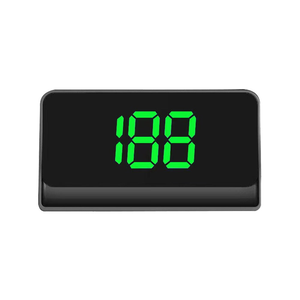 Head Up Display GPS Speedometer - 4” LED, KM/H & MPH, ABS, White/Green, Universal Windshield Projection