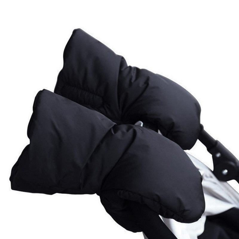 Waterproof Stroller Hand Muff Gloves - Winter Pram Accessory, Fleece-Lined Mittens