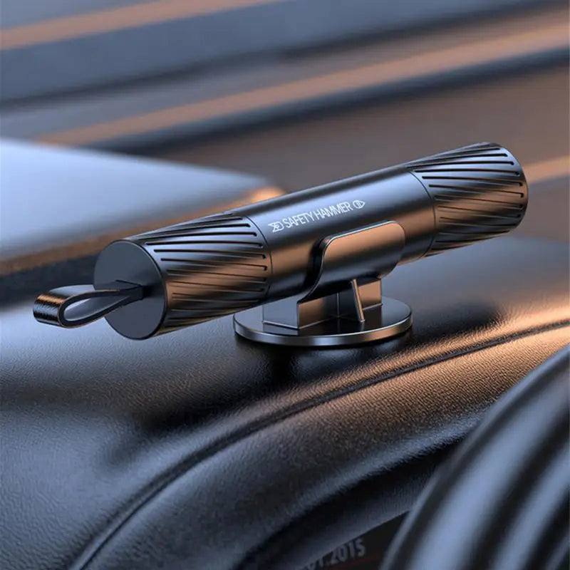 One Seco Window Breaker & Seatbelt Cutter - Emergency Car Escape Tool, Aluminum Alloy, Red/Black