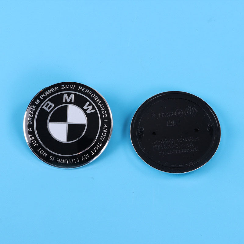 BMW Wheel Hub Center Covers - Front & Rear, ABS + High Gloss Aluminum, Multiple Colors