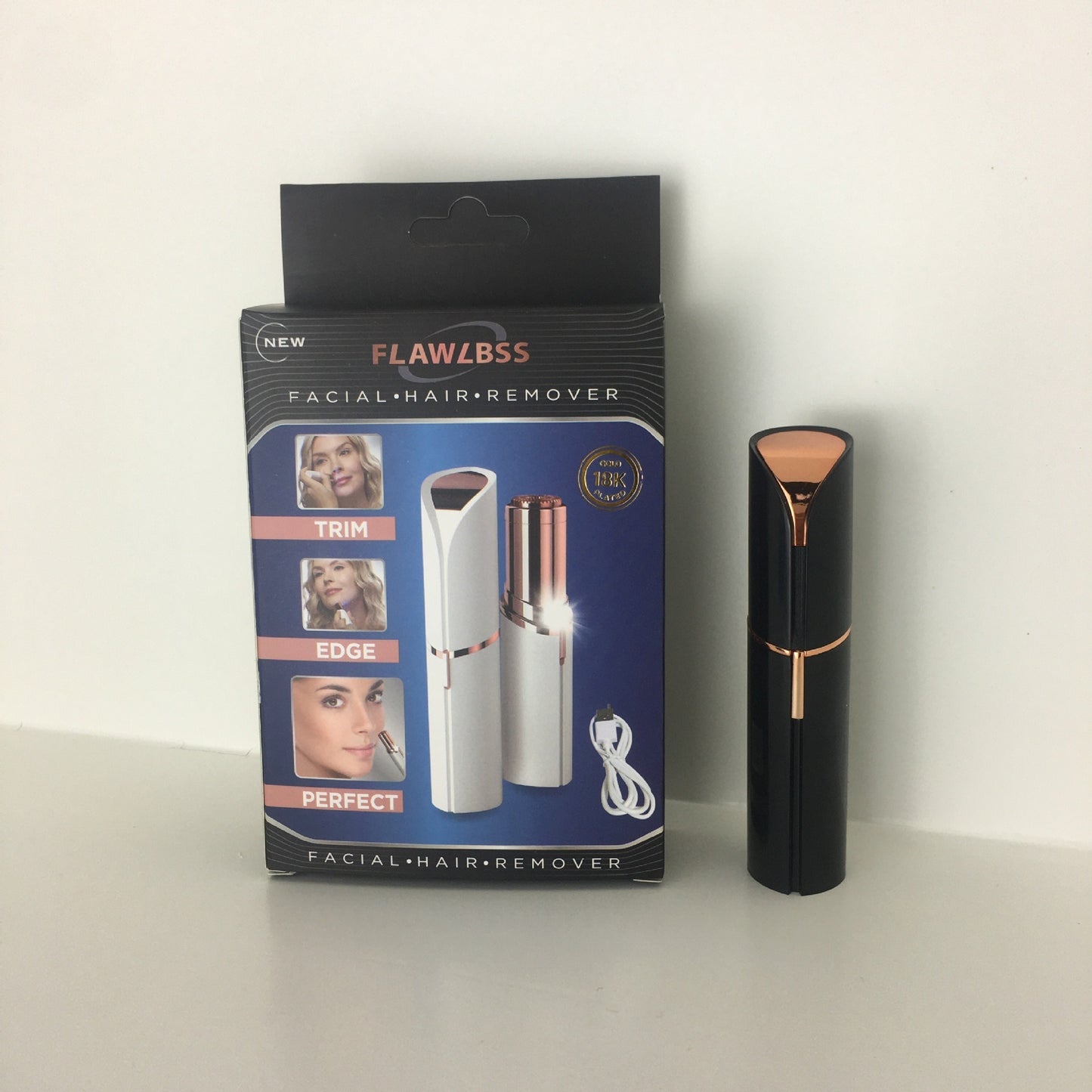 Lipstick Eyebrow Trimmer - Electric, Battery/Rechargeable, Multiple Colors, Women’s Shaver Hair Remover