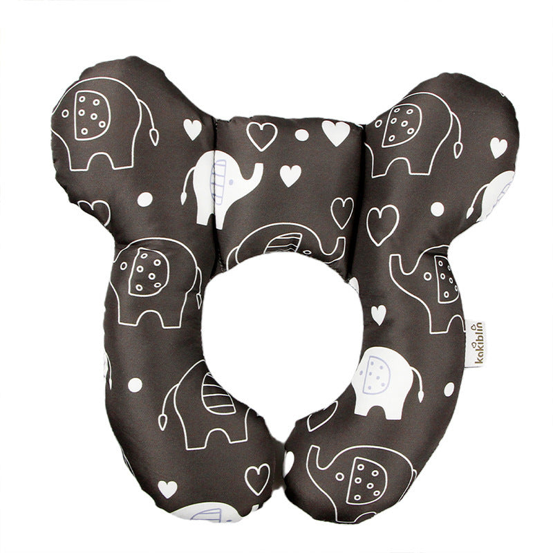 U-Shaped Baby Head & Neck Protection Pillow - Stroller, Car Seat & Sleep Support, Multiple Patterns