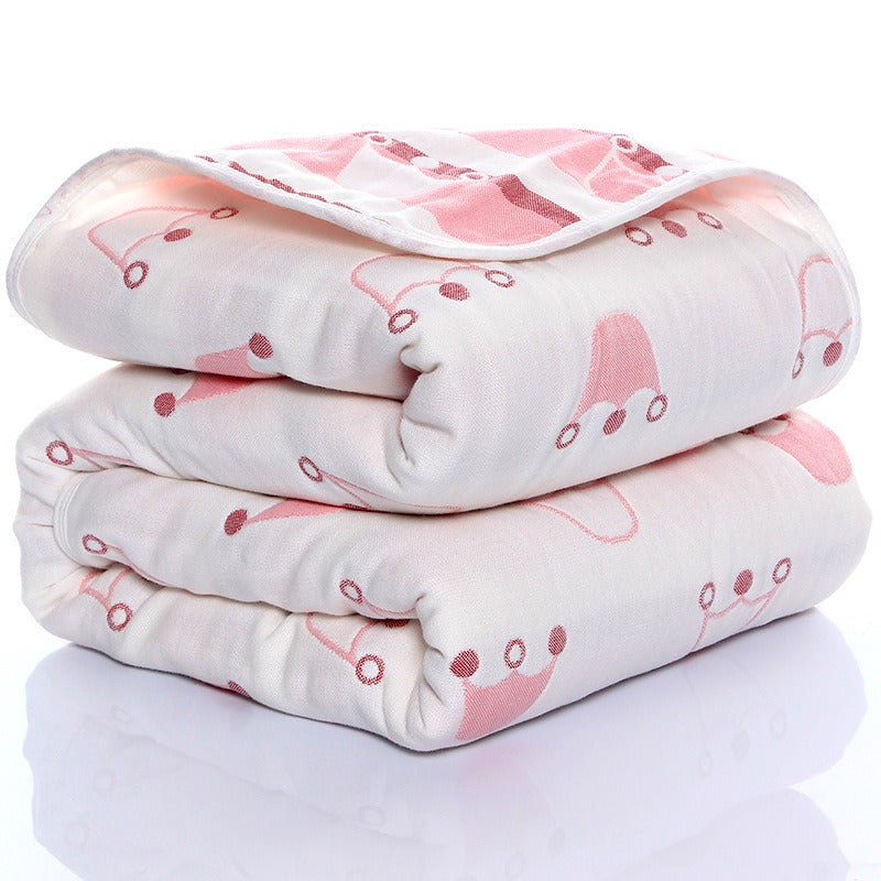 Six-Layer Gauze Baby Bath Towel & Blanket - Ultra-Absorbent, Soft, Multiple Patterns