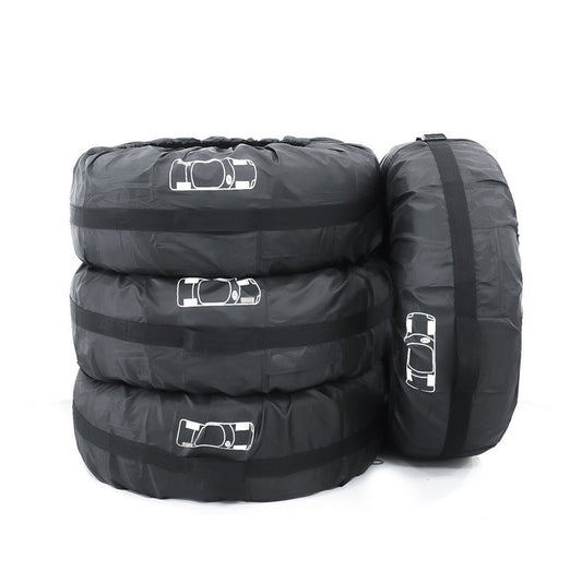 Oxford Cloth Waterproof Tire Protection Covers - 4-Pack, S/L