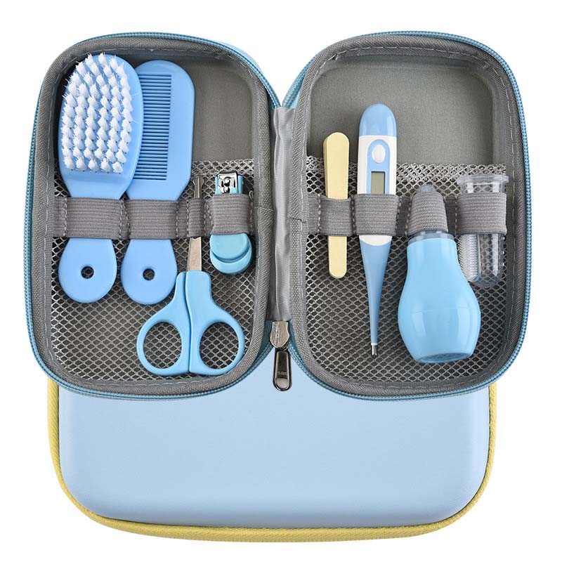 8-Piece Baby Grooming Care Kit - Nail Clippers, Scissors & Healthcare Essentials, Portable Travel Set
