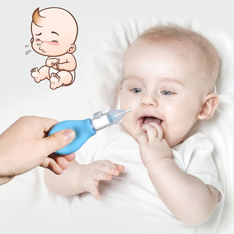 Infant Silicone Nasal Aspirator - Pump-Type Mucus Cleaner, Anti-Backflow, Safe & Non-Toxic