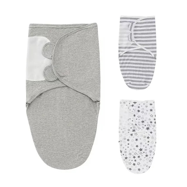Cotton Newborn Swaddle & Sleeping Bag Set - Carrier, Blanket & Hat for Delivery Room