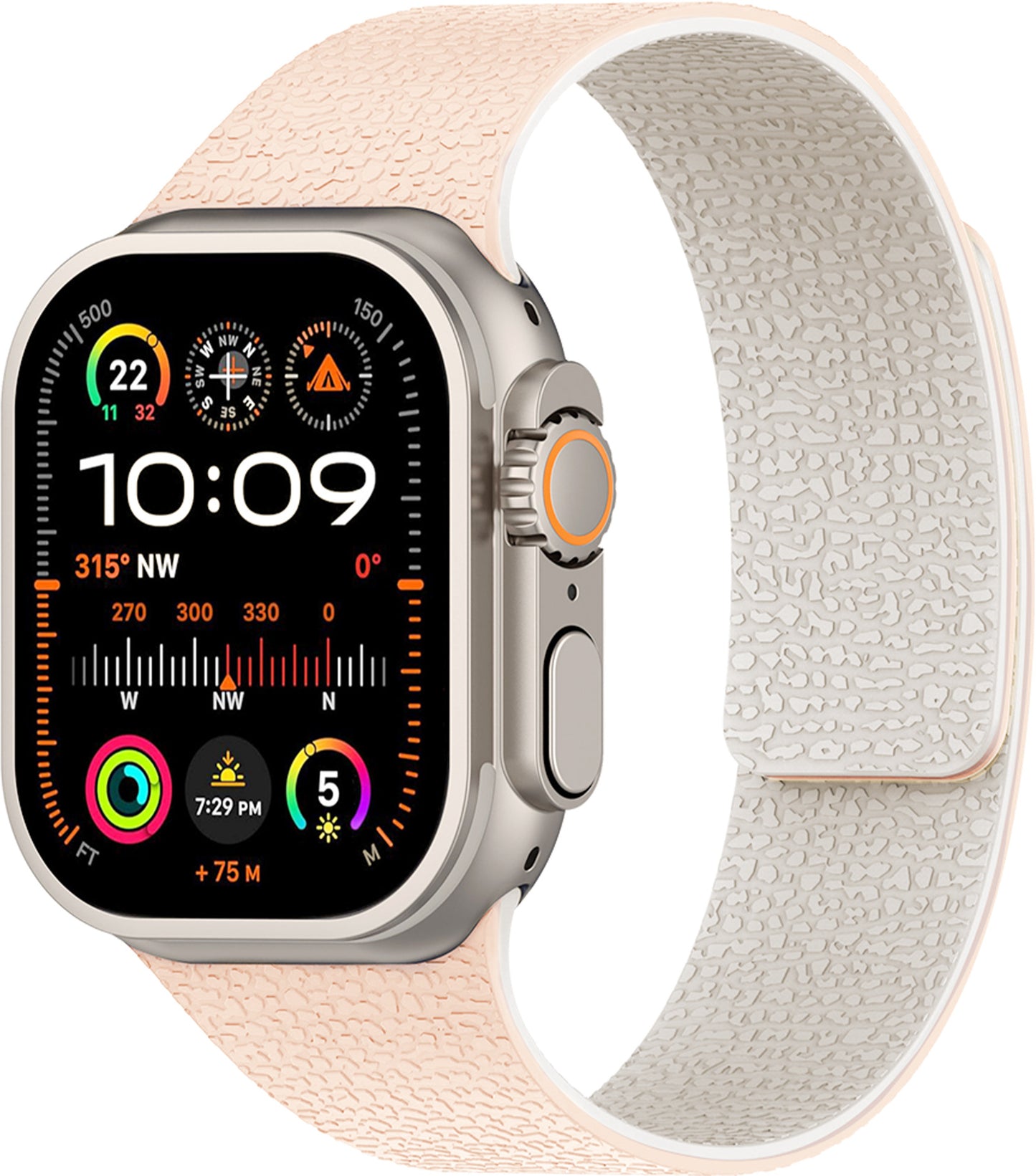 Apple iWatch, Huawei Watch 5, Samsung GT5 Silicone Watch Band with Soft Magnetic Adsorption and Lychee Pattern