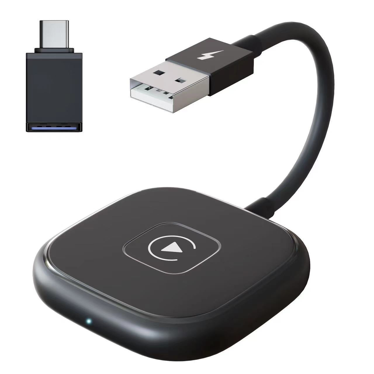 Apple CarPlay & Android Auto Wireless Converter Box - Universal Car Adapter, Multiple Models, Type-C, 1080p