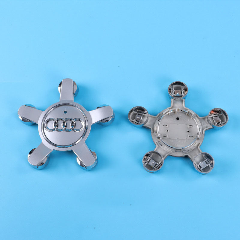 Audi Five Claw Wheel Hub Center Cover - 135mm, ABS + High Gloss Aluminum, Multiple Models - Colors