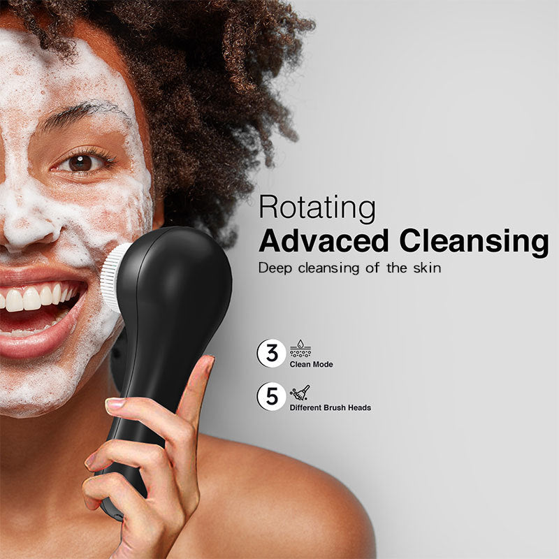 Electric Facial Cleansing Brush - Makeup Removal & Blackhead Cleanser, Portable, Universal