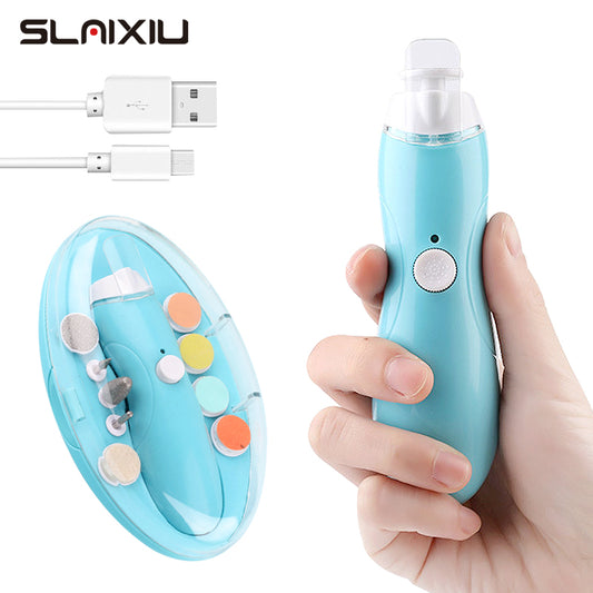 Electric Baby Nail Trimmer - USB Rechargeable, Stepless Speed, Multi-Stage Safe Manicure Kit