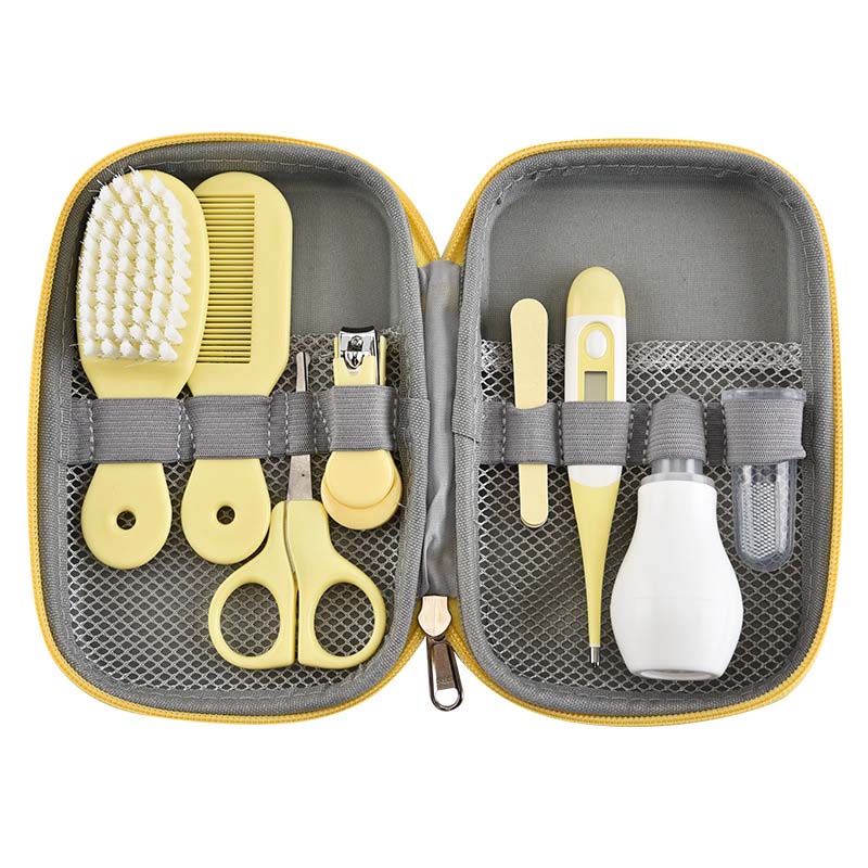 8-Piece Baby Grooming Care Kit - Nail Clippers, Scissors & Healthcare Essentials, Portable Travel Set