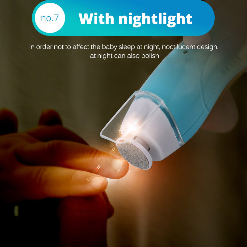 Electric Baby Nail Trimmer - USB Rechargeable, Stepless Speed, Multi-Stage Safe Manicure Kit