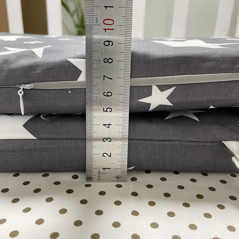 Cotton Baby Bed Protective Fence - Four-Season Anti-Fall Barrier, Multiple Patterns