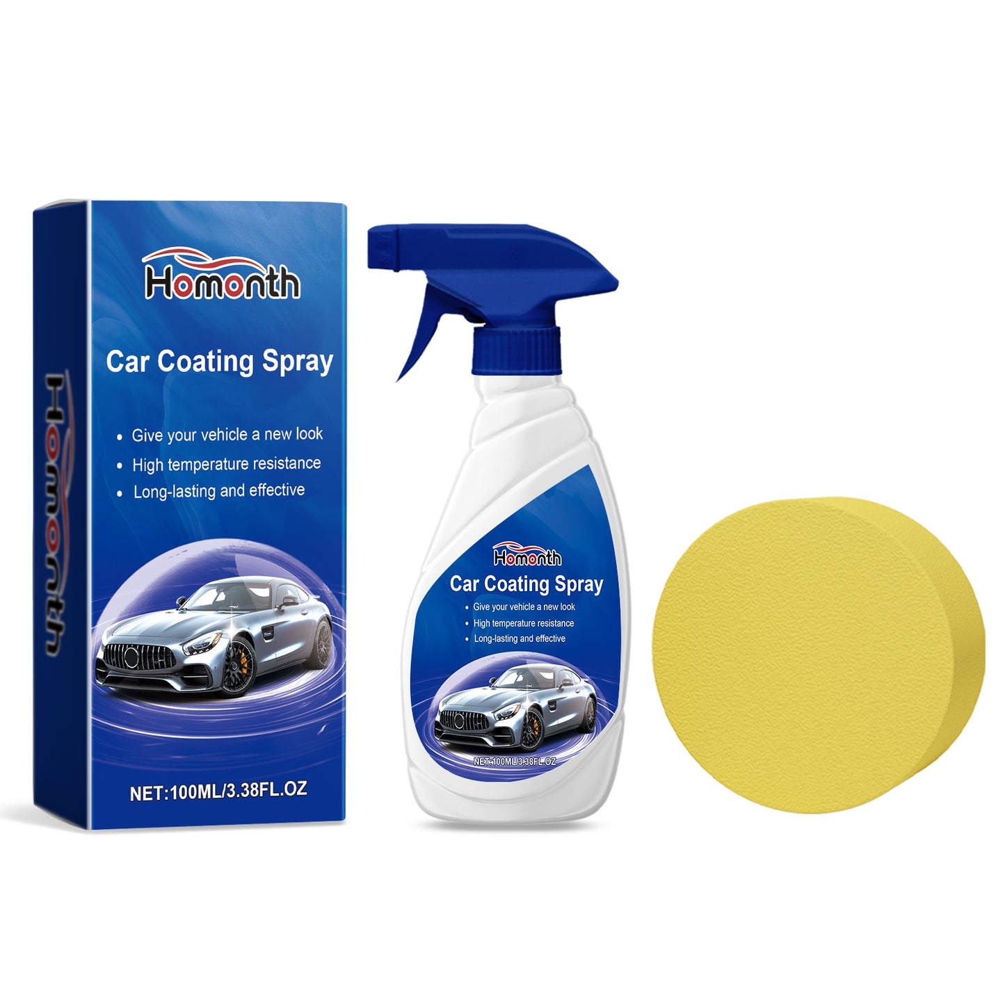 Car Coating Agent - Paint Protector, Gloss & Smoothness Improver, Anti-Stain, Easy Polish