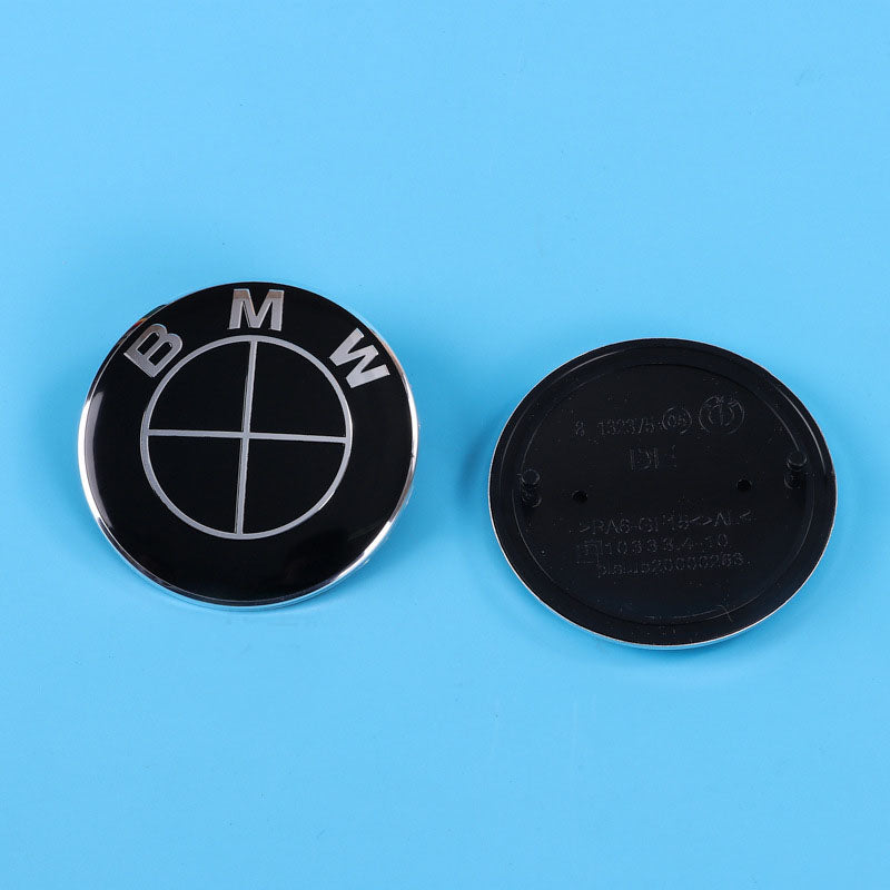 BMW Wheel Hub Center Covers - Front & Rear, ABS + High Gloss Aluminum, Multiple Colors