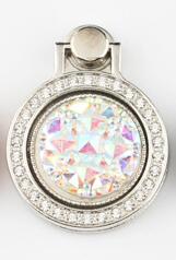 UVR Round Metal Diamond Finger Ring Smartphone Stand Holder Mobile Phone Holder Stand For iPhone Huawei All Smart Phone Sticker