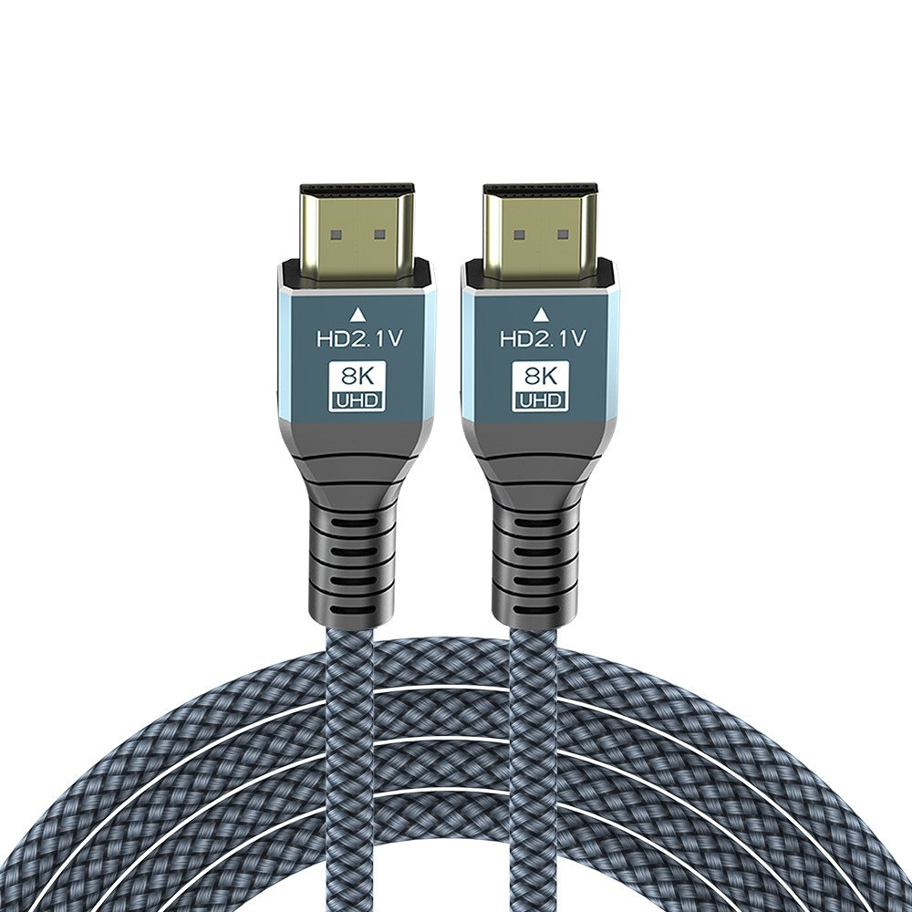 HDMI Cable Nylon Braided Aluminum Alloy High Quality 4K60 TV Connection Cable HDMI HD Cable 8K60