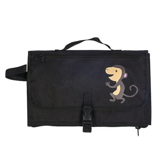 Portable Waterproof Diaper Changing Pad - Foldable Travel Clutch & Bassinet