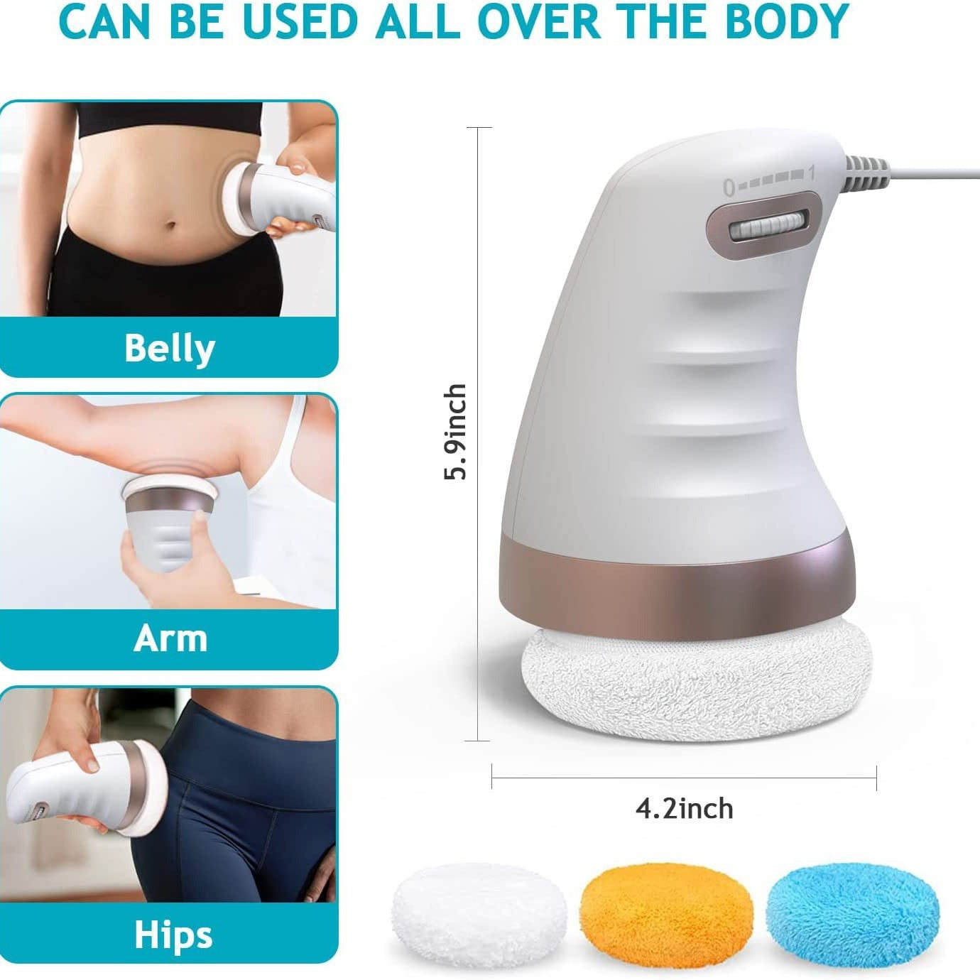 High Frequency Body Sculpting Massager - Slimming & Anti-Cellulite Vibration, Guasha Fat Burner, Multi-Function