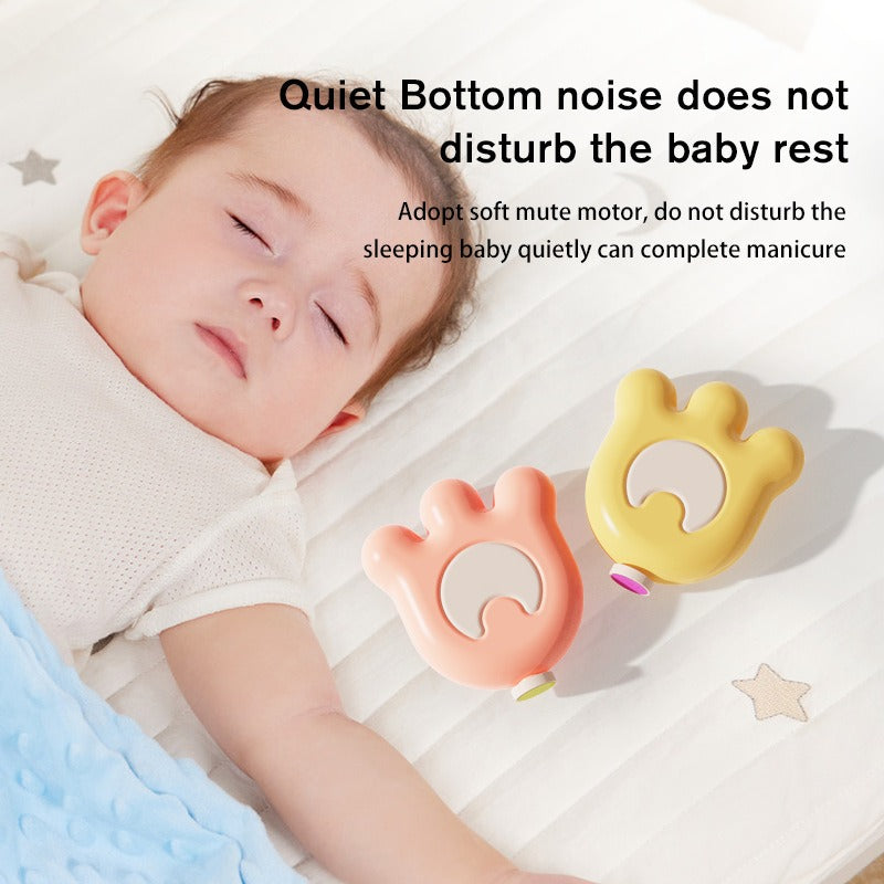 Electric Baby Nail Grinder - Handheld Polisher, Mini Size, Safe & Portable - 5 Grinding Heads
