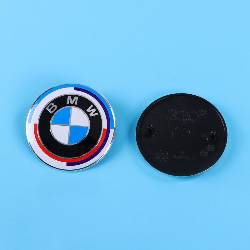 BMW Wheel Hub Center Covers - Front & Rear, ABS + High Gloss Aluminum, Multiple Colors